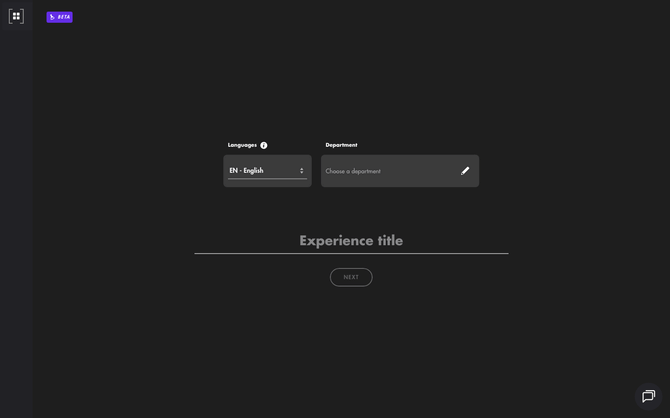 Create a Coach Expert: language, department, experience title, Next, then knowledge base, target audience and objective, and style
