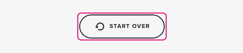 Start over button at the bottom of the last page, shown when the learner fails