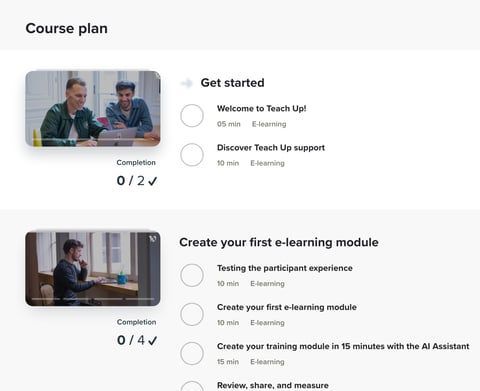 Course plan:
