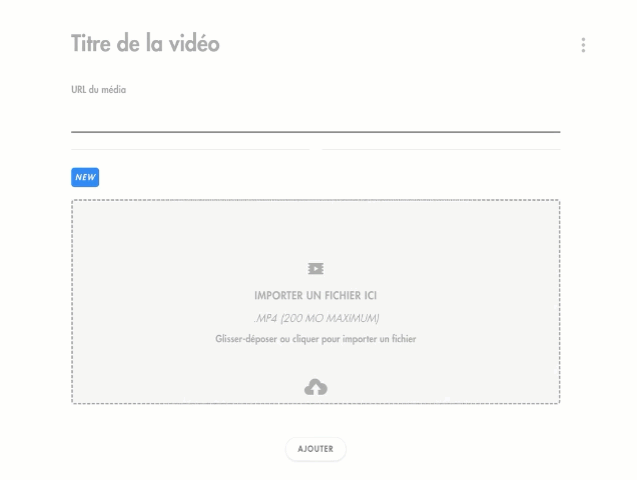 Import d'une vidéo MP4 dans un module
